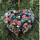 Ceramic Heart Ornament - Lise Lorentzen Rosemaling